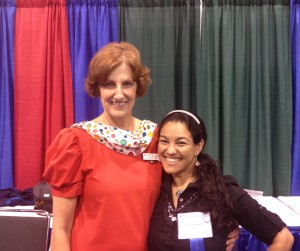 Beverly McCord, the Fair Director, with my mom.