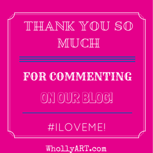 Thank you for #commenting on our blog! Whollyart