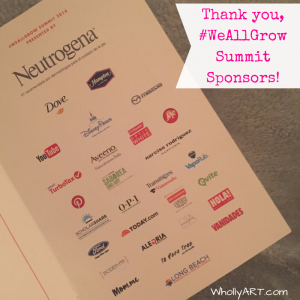 Thank you, #WeAllGrow Summit sponsors connect, create, collaborate