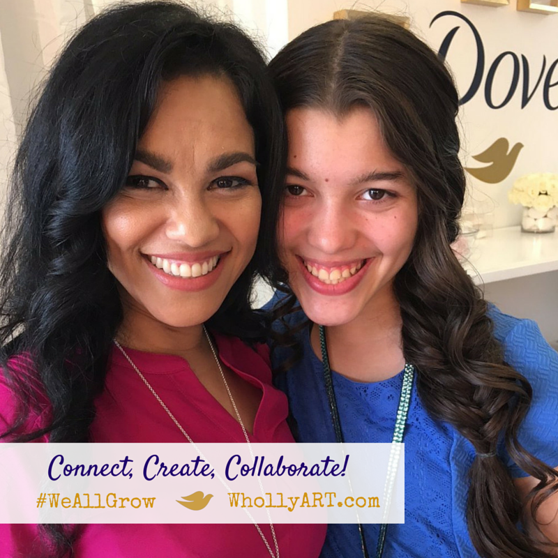 Connect, Create, Collaborate - Dove hair - #WeAllGrow Summit - WhollyART.com