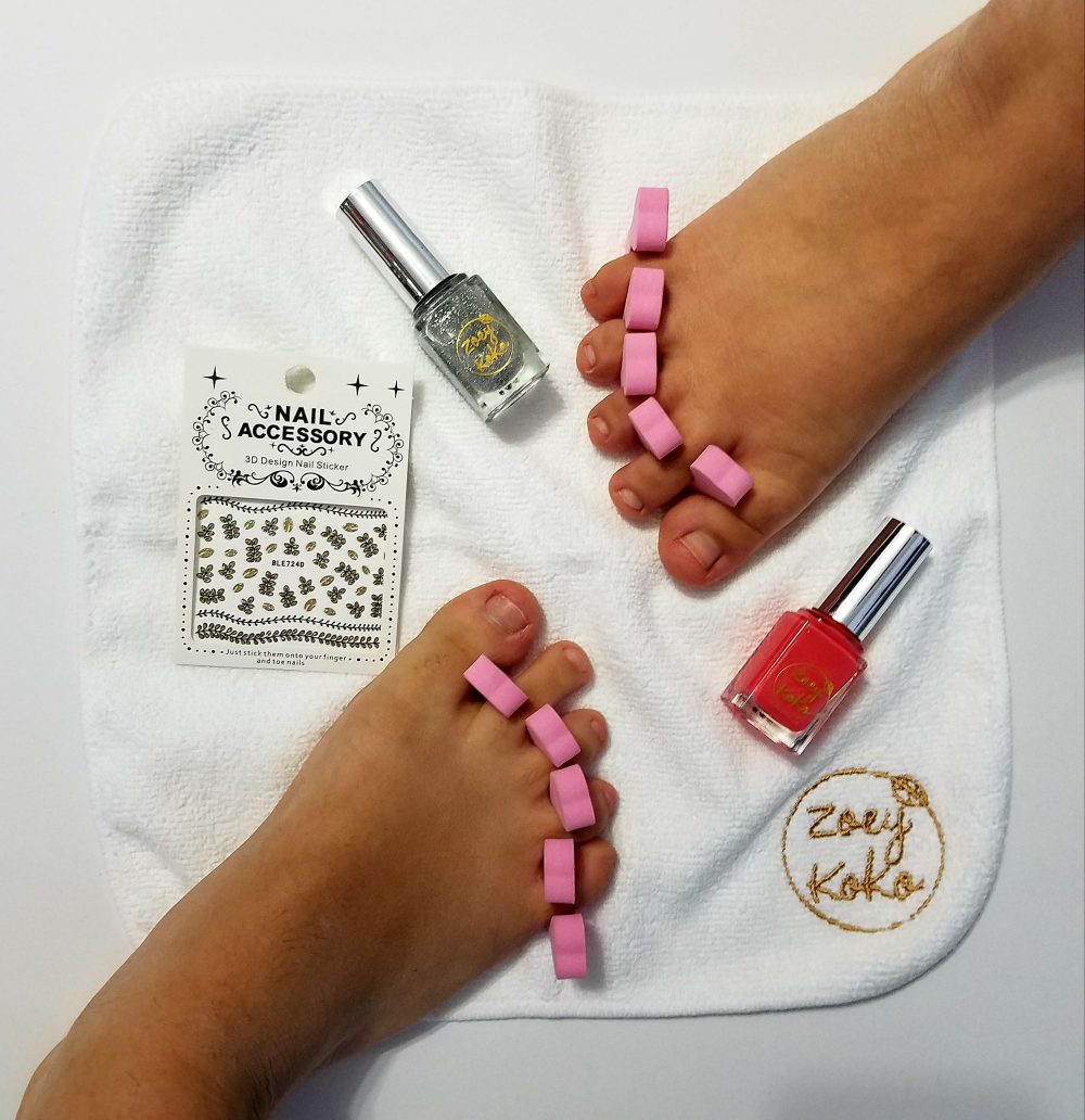 Zoey Koko Pedicure - Celebrating Girl power and Self-Love this Valentine's Day